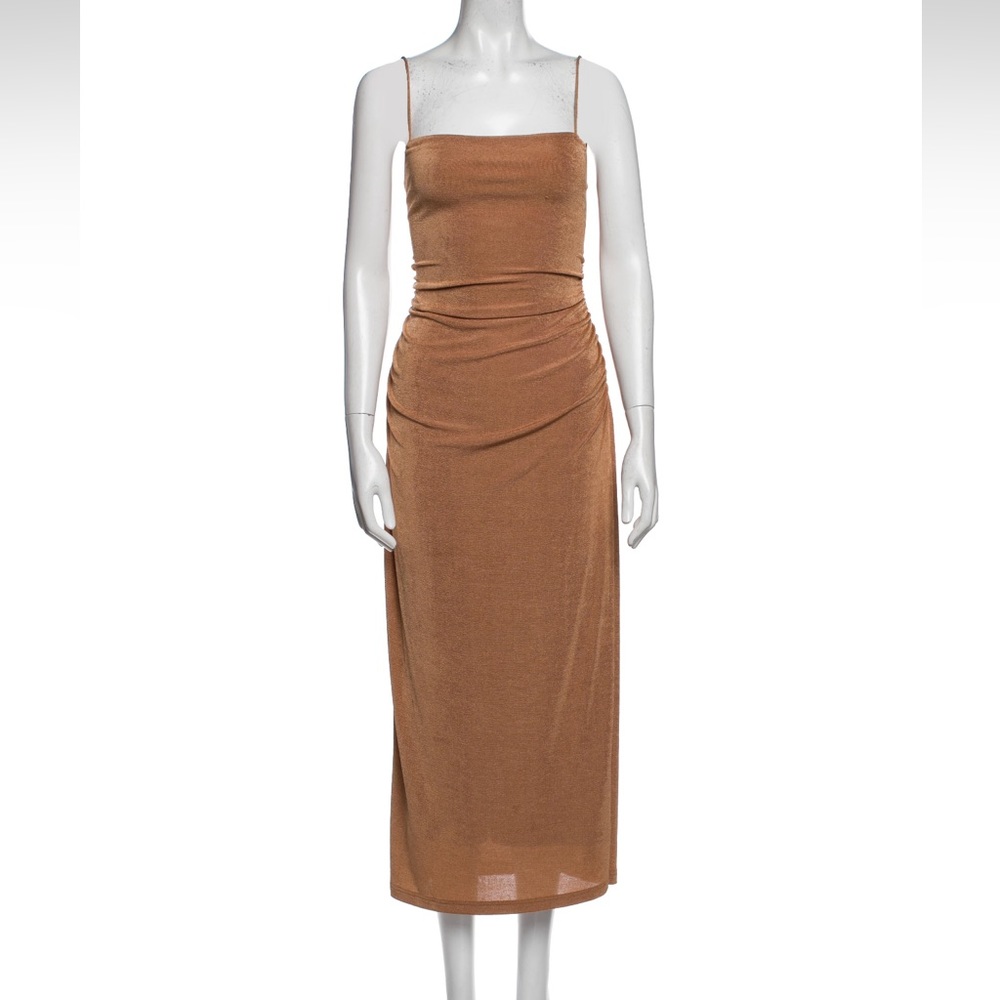Significant Other Square Neckline Midi Dress